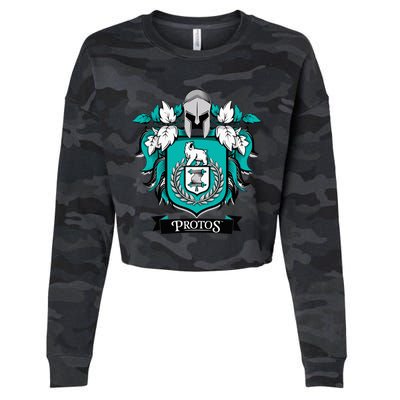 Protos House Of Success Teachers Students Cropped Pullover Crew