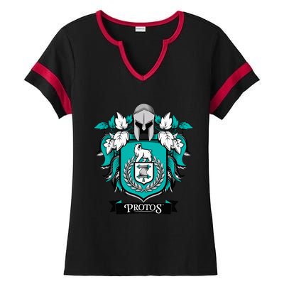 Protos House Of Success Teachers Students Ladies Halftime Notch Neck Tee