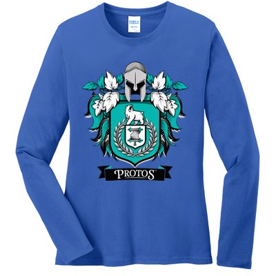 Protos House Of Success Teachers Students Ladies Long Sleeve Shirt