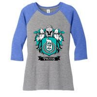 Protos House Of Success Teachers Students Women's Tri-Blend 3/4-Sleeve Raglan Shirt