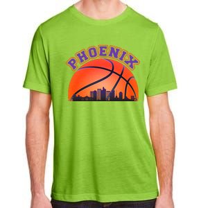 Phoenix Arizona Basketball City Skyline Adult ChromaSoft Performance T-Shirt