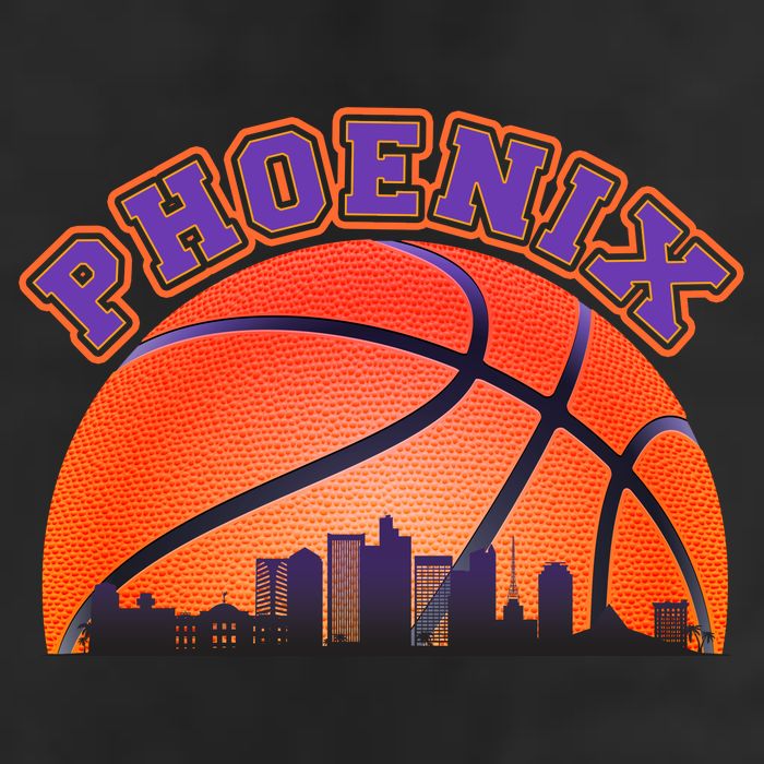 Phoenix Arizona Basketball City Skyline 11oz C Handle Ceramic Mug