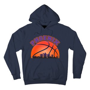 Phoenix Arizona Basketball City Skyline Hoodie