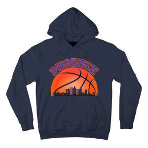 Phoenix Arizona Basketball City Skyline Tall Hoodie