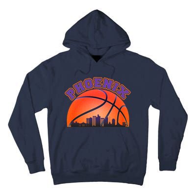 Phoenix Arizona Basketball City Skyline Tall Hoodie