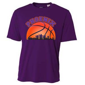 Phoenix Arizona Basketball City Skyline Cooling Performance Crew T-Shirt