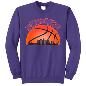 Phoenix Arizona Basketball City Skyline Sweatshirt