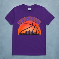 Phoenix Arizona Basketball City Skyline T-Shirt