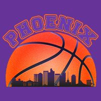 Phoenix Arizona Basketball City Skyline T-Shirt