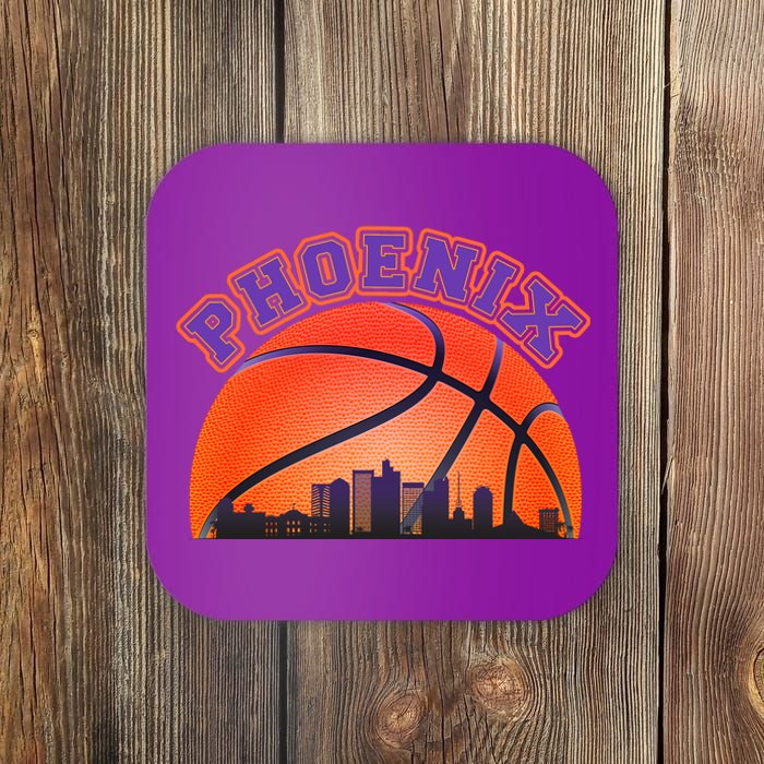 Phoenix Arizona Basketball City Skyline Coaster