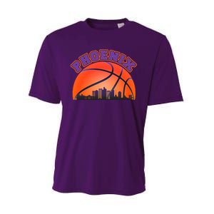 Phoenix Arizona Basketball City Skyline Performance Sprint T-Shirt