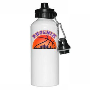 Phoenix Arizona Basketball City Skyline Aluminum Water Bottle