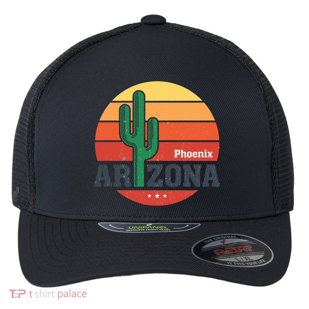Phoenix Arizona Retro Flexfit Unipanel Trucker Cap