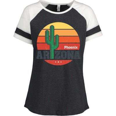 Phoenix Arizona Retro Enza Ladies Jersey Colorblock Tee