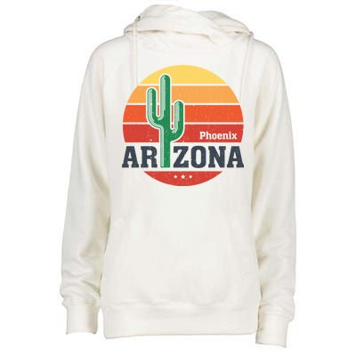 Phoenix Arizona Retro Womens Funnel Neck Pullover Hood