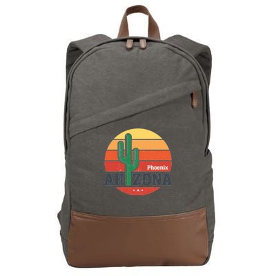 Phoenix Arizona Retro Cotton Canvas Backpack