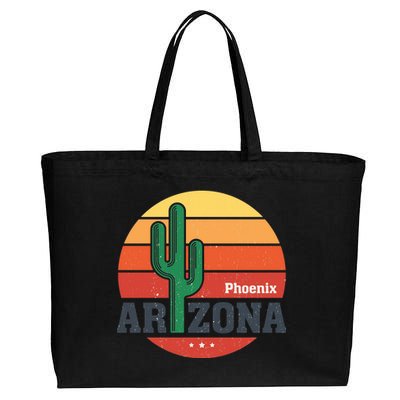 Phoenix Arizona Retro Cotton Canvas Jumbo Tote