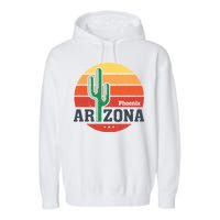 Phoenix Arizona Retro Garment-Dyed Fleece Hoodie