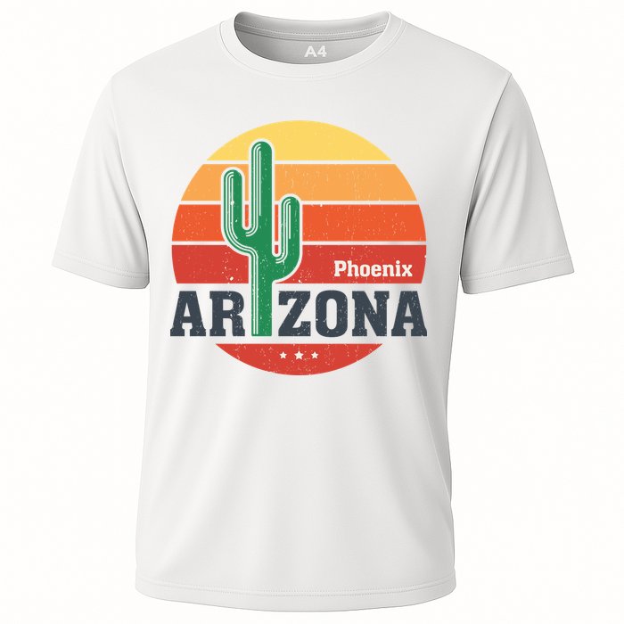 Phoenix Arizona Retro Cooling Performance Crew T-Shirt
