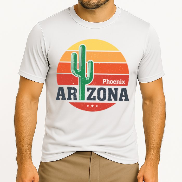 Phoenix Arizona Retro Cooling Performance Crew T-Shirt