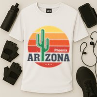 Phoenix Arizona Retro Cooling Performance Crew T-Shirt