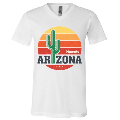 Phoenix Arizona Retro V-Neck T-Shirt
