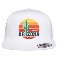 Phoenix Arizona Retro Flat Bill Trucker Hat