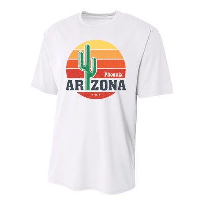 Phoenix Arizona Retro Youth Performance Sprint T-Shirt