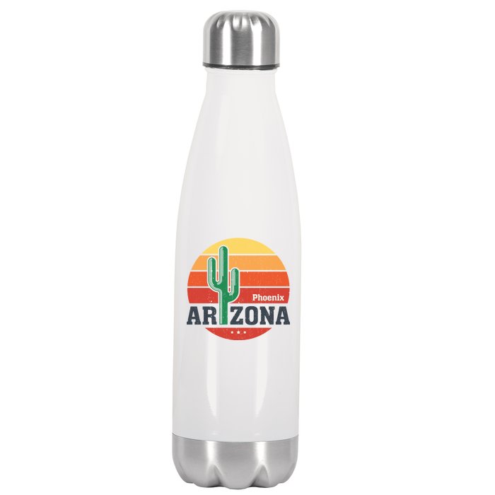 Phoenix Arizona Retro Stainless Steel Insulated Water Bottle