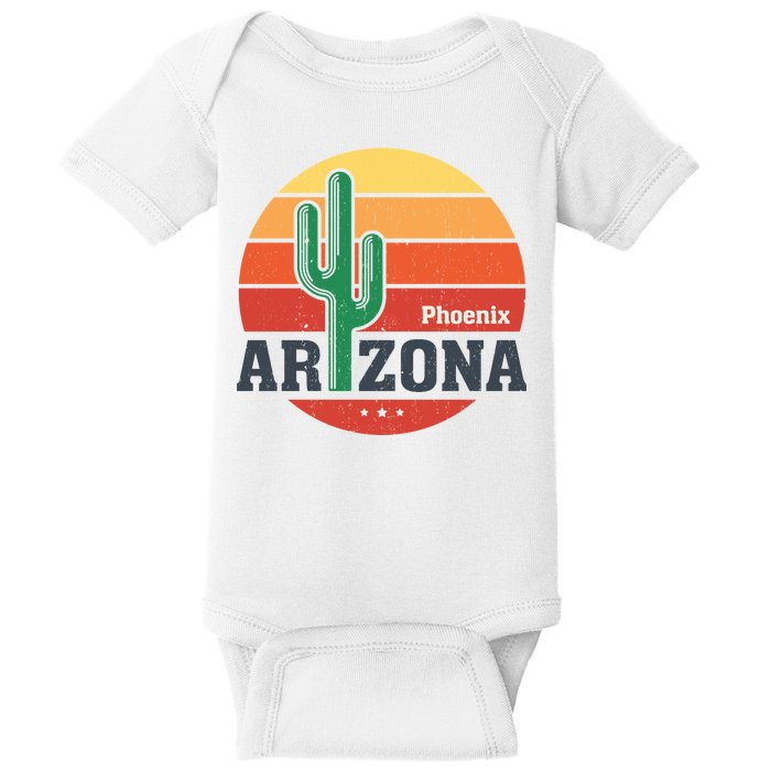 Phoenix Arizona Retro Baby Bodysuit