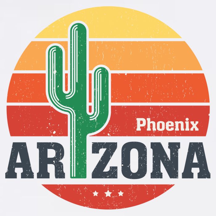 Phoenix Arizona Retro Baby Bodysuit