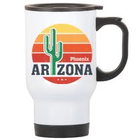 Phoenix Arizona Retro Stainless Steel Travel Mug