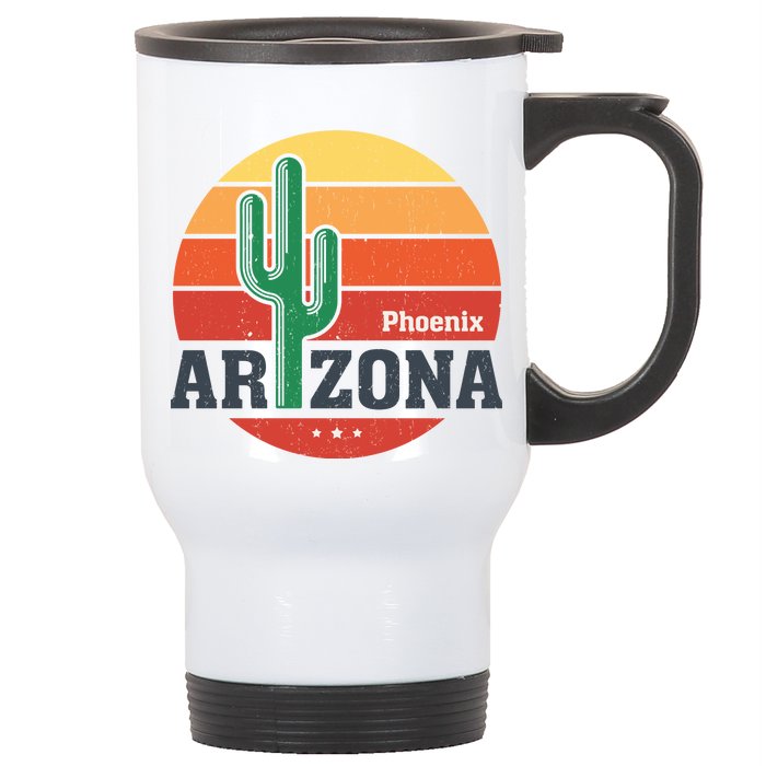 Phoenix Arizona Retro Stainless Steel Travel Mug