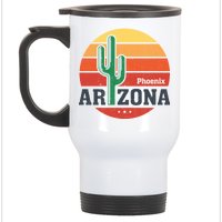 Phoenix Arizona Retro Stainless Steel Travel Mug