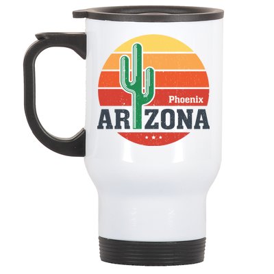 Phoenix Arizona Retro Stainless Steel Travel Mug