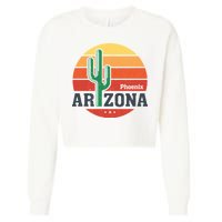 Phoenix Arizona Retro Cropped Pullover Crew