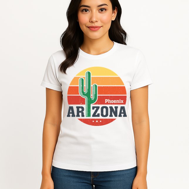 Phoenix Arizona Retro Womens T-Shirt