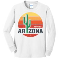 Phoenix Arizona Retro Kids Long Sleeve Shirt