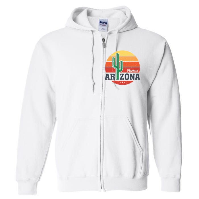 Phoenix Arizona Retro Full Zip Hoodie