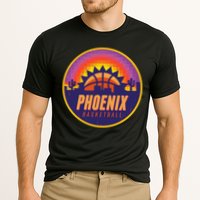 Phoenix Basketball Retro Logo Pixel Sunset Cooling Performance Crew T-Shirt