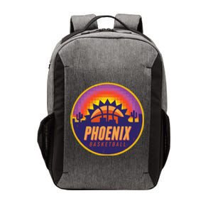 Phoenix Basketball Retro Logo Pixel Sunset Vector Backpack