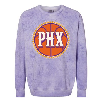 Phoenix PHX Basketball Sun Ball Colorblast Crewneck Sweatshirt