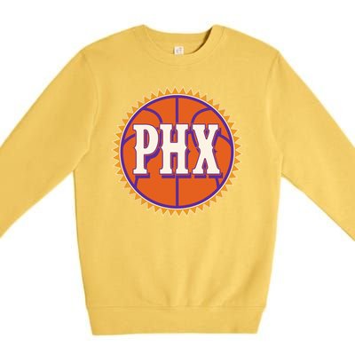 Phoenix PHX Basketball Sun Ball Premium Crewneck Sweatshirt