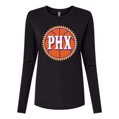 Phoenix PHX Basketball Sun Ball Womens Cotton Relaxed Long Sleeve T-Shirt