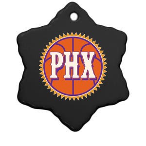 Phoenix PHX Basketball Sun Ball Ceramic Star Ornament