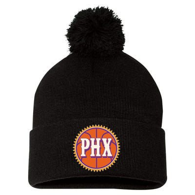Phoenix PHX Basketball Sun Ball Pom Pom 12in Knit Beanie
