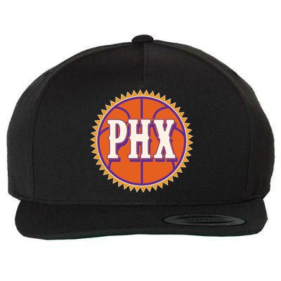 Phoenix PHX Basketball Sun Ball Wool Snapback Cap