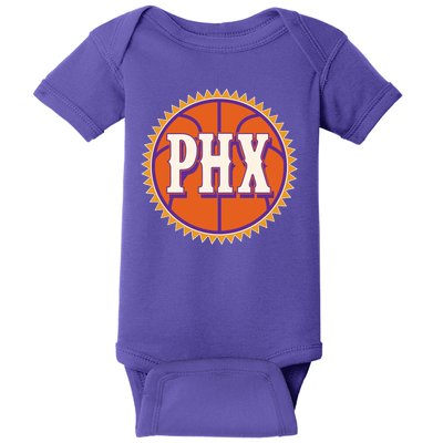 Phoenix PHX Basketball Sun Ball Baby Bodysuit