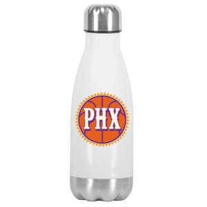 Phoenix PHX Basketball Sun Ball Stainless Steel Insulated Water Bottle