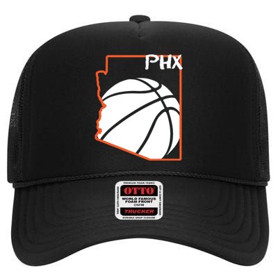 Phoenix PHX Basketball Valley High Crown Mesh Back Trucker Hat